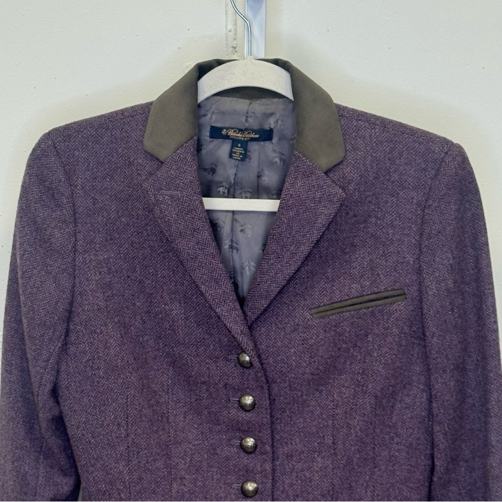 Brooks Brothers 100% Wool Herringbone Stellite Fit Classic Button Down Blazer 4 - Picture 4 of 14